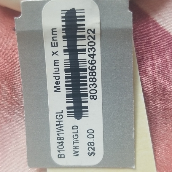 SEQUIN (Set of 2) White Enamel Swarovski Crystal Hinged Bangles Nordstrom NWT - Picture 3 of 9